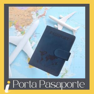 Porta Pasaporte Azul