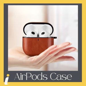Airpods 4 Case Café 100% Cuero
