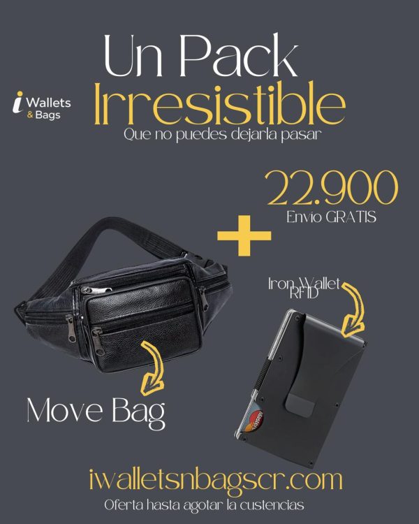 Pack Irresistible Move Bag+ Iron Wallet